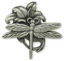 Antique Silver Concho 1-1/4"-Dragonfly by Leather Factory: Product Image