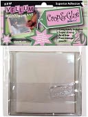 Crop & Glue Permanent Vellum Adhesive Sheets 10/Pkg-4"X4" by Glue Arts: Product Image
