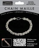 Chain Maille Jewelry Kit-Byzantine Bracelet-Silver by Midwest Products: Product Image