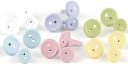 Button Brads Value Pack 180/Pkg-Springtime by Making Memories: Product Image