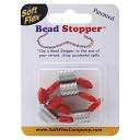 Bead Stopper 4/Pkg-Plastic Topped Metal by Soft Flex: Product Image