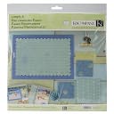 Simply K Pre-Designed Pages 12"X12" 2/Pkg-Sea Glass by K&Company: Product Image