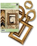Ancestry.com Adhesive Die-Cut Embossed Frames-44/Pkg - 4 Sheets Each Of 5 Designs by K&Company: Product Image
