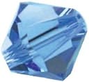 Swarovski Crystal Beads Facet Bicone 6mm 6/Pkg-Sapphire by Darice: Product Image