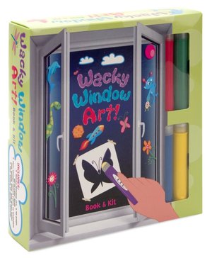 Wacky Window Art!: Book & Kit