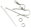 Precious Accents Metal Findings Earring Starter Kit-Silver by Cousin: Product Image