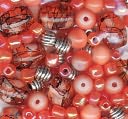 Bracelet Blends Beads-Oval Mix Peach by Cousin: Product Image