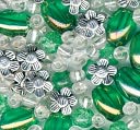 Bracelet Blends Beads-Oval Mix Lime by Cousin: Product Image