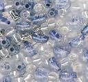 Bracelet Blends Beads-Crackle Mix Blue by Cousin: Product Image