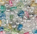 Bracelet Blends Beads-Crackle Mix Multi by Cousin: Product Image