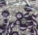 Bracelet Blends Beads-Stripe Mix Black by Cousin: Product Image