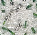 Bracelet Blends Beads-Bicone Mix Khaki by Cousin: Product Image
