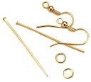 Precious Accents Metal Earring Findings Starter Kit-Gold by Cousin: Product Image