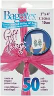 Bagettes Self-Sealing Gift Bags 3"X4" 50/Pkg-Clear by Cousin: Product Image