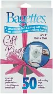 Bagettes Self-Sealing Gift Bags 6"X8" 50/Pkg-Clear by Cousin: Product Image
