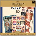 Military Scrap Kit 12"X12"-Navy by K&Company: Product Image