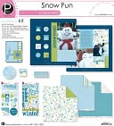 Snow Fun Scrapbook Page Kit 12"X12" by Pebbles: Product Image