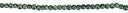Twister Glass Beads 4mm 36"Strand -Turquoise/Black Crackle-240pc by Darice: Product Image