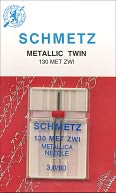 Double Metallic Machine Needle -Size 3.0/90 1/Pkg by Euro-Notions: Product Image