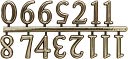 Arabic Clock Numerals 5/8"-Gold by Walnut Hollow: Product Image