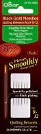 Black Gold Quilting Betweens Needles-Size 9/10/12 2 Each by Clover: Product Image