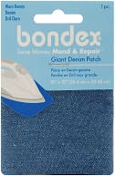 Bondex Iron-On Fabric 10"X12"-Worn Denim by Wrights: Product Image