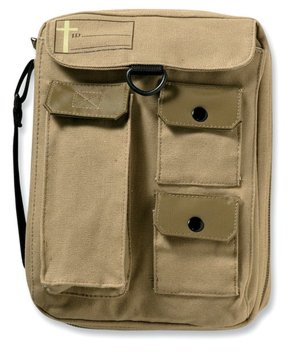 Single Compartment Cargo Khaki LG Bible Cover