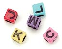 Alphabet Beads 6mm 160/Pkg-Assorted Colors/Black by Darice: Product Image