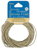 Hemp Cord 20# 15 Yards/Pkg-Natural by Darice: Product Image