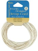 Hemp Cord 20# 8 Yards/Pkg-White by Darice: Product Image