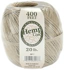 Hemp Cord 20# 400 Feet/Pkg-Natural by Darice: Product Image