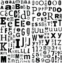 Alpha Fetti Stickers-Black/White by Making Memories: Product Image