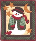 Snowman Quilt Kit-13"X15" by Rachel's Of Greenfield: Product Image