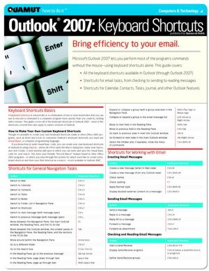 Outlook 2007 Keyboard Shortcuts (Quamut)