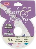Craft & Jewelry Monofilament Cord #8 360 Feet/Pkg-Clear by Cousin: Product Image