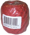 Hemp Cord 20# 400 Feet/Pkg-Red by Toner: Product Image