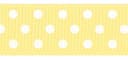 Confetti Dots Ribbon 5/8" 3 Yards-Maize by Offray: Product Image