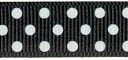 Confetti Dots Ribbon 5/8" 3 Yards-Black by Offray: Product Image