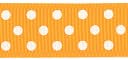 Confetti Dots Ribbon 5/8" 3 Yards-Yellow Gold by Offray: Product Image