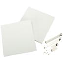 Fancy Back Decor Canvas-White 8"X8" 2/Pkg by Canvas Concepts: Product Image