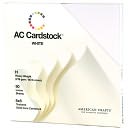 American Crafts Cardstock Pack 8"X8" 60/Pkg-White by American Crafts: Product Image