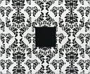 American Crafts Patterned 3-Ring Album 12"X12"-Black & White Damask by American Crafts: Product Image
