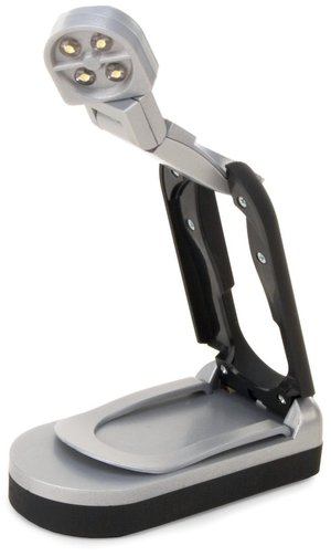 Multi-Pose 4 LED Black BrightBook Booklight