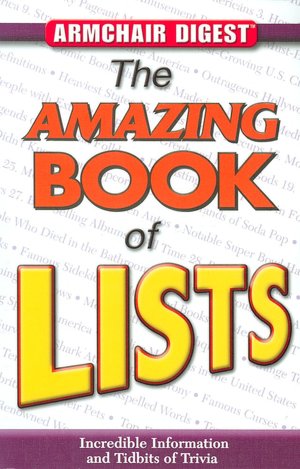 Armchair Digest: The Amazing Book of Lists