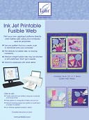 Ink Jet Printable Fusible Web-8-1/2"X11" 6/Pkg by June Tailor: Product Image