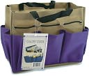 Project Tote 9-1/2"X8-1/2"X5"-Purple/Khaki by Allary Totes: Product Image