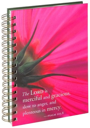 Pink Flower Psalms Spiral Journal (6 