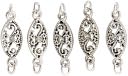 Jolee's Jewels Celebrations Crystal Swarovski Elements 5/Pkg-Connectors/Cross My Heart-Crystal by Jolees: Product Image