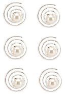Jolee's Jewels Celebrations Crystal Swarovski Elements 6/Pkg-Hair Spirals/Pearls by Jolees: Product Image