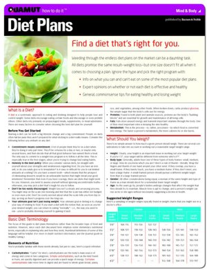 Diet Plans (Quamut)
